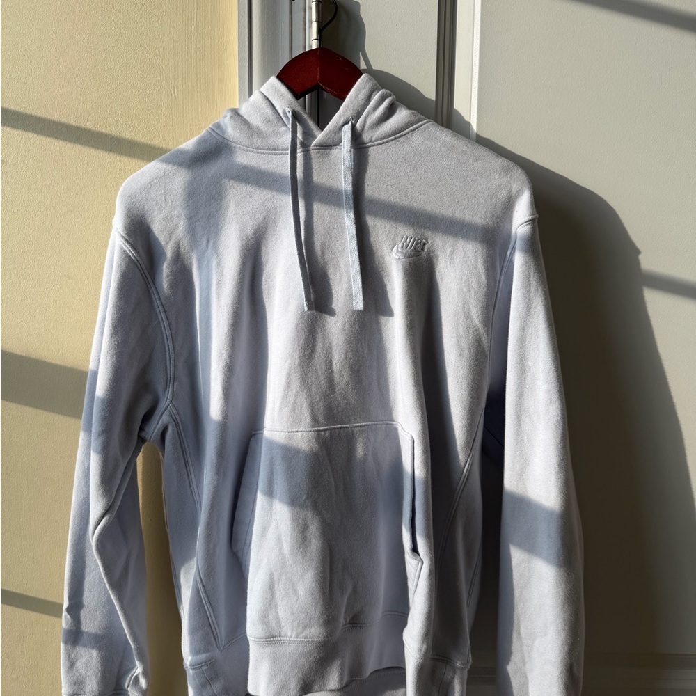 Nike Men’s Club Fleece-Light Blue Hoodie
